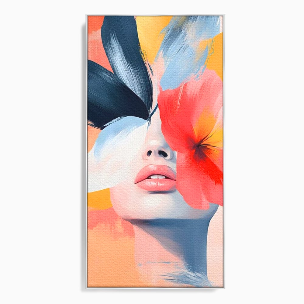 Tablou Canvas Premium, LuxCanva® G1174, Respiratia Naturii, Vis, Colorat, Flori, Petale, Vant, Primavara, Acuarela, Expresivitate, Armonie, Feminitate, Salon, Birou, Living, Dormitor