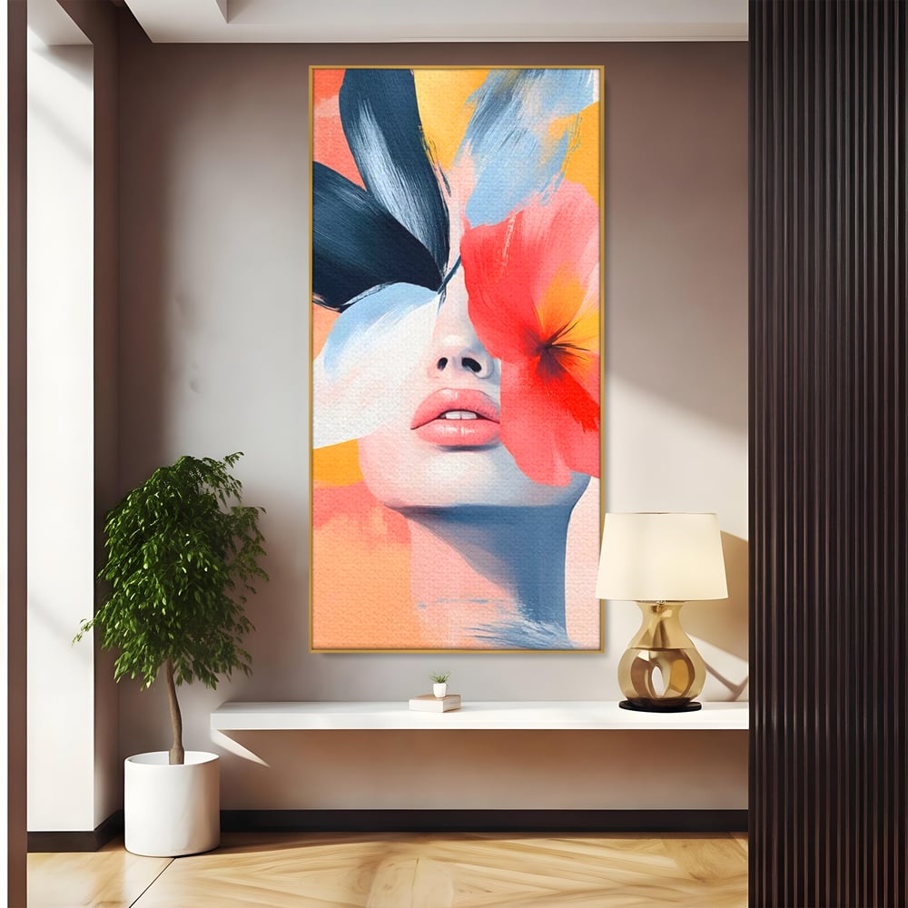 Tablou Canvas Premium, LuxCanva® G1174, Respiratia Naturii, Vis, Colorat, Flori, Petale, Vant, Primavara, Acuarela, Expresivitate, Armonie, Feminitate, Salon, Birou, Living, Dormitor