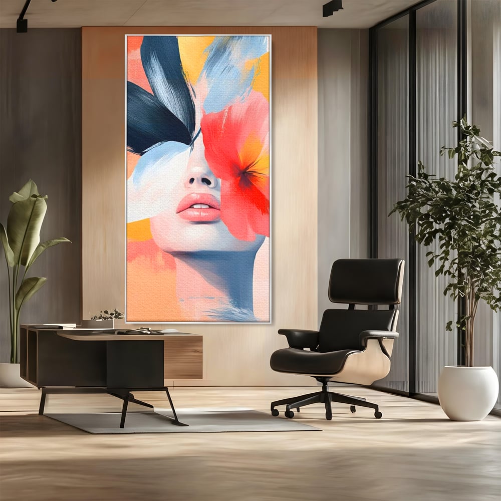 Tablou Canvas Premium, LuxCanva® G1174, Respiratia Naturii, Vis, Colorat, Flori, Petale, Vant, Primavara, Acuarela, Expresivitate, Armonie, Feminitate, Salon, Birou, Living, Dormitor