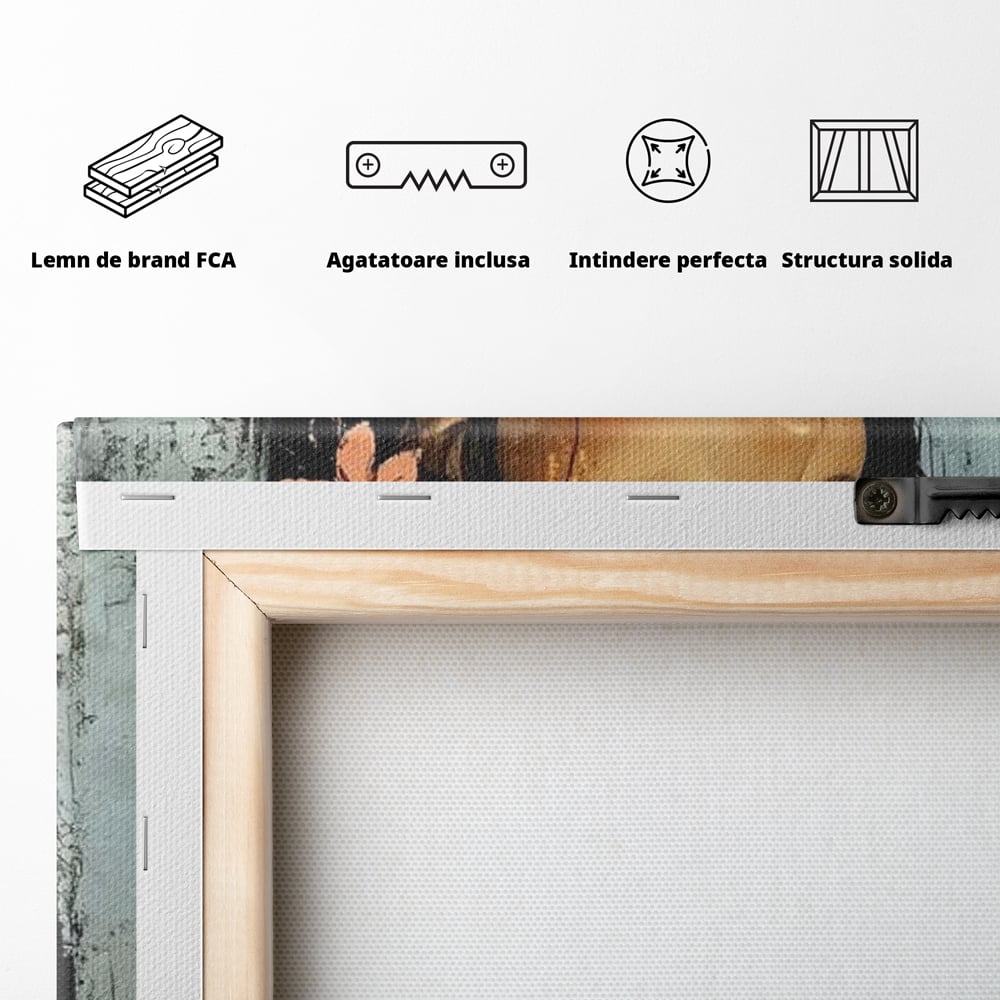 Tablou Canvas Premium, LuxCanva® G1176, Petale in Parul Noptii, Printesa, Amurg, Oriental, Privire, Rafinament, Texturat, Mister, Roz, Gri, Senzualitate, Umbra, Birou, Living, Dormitor