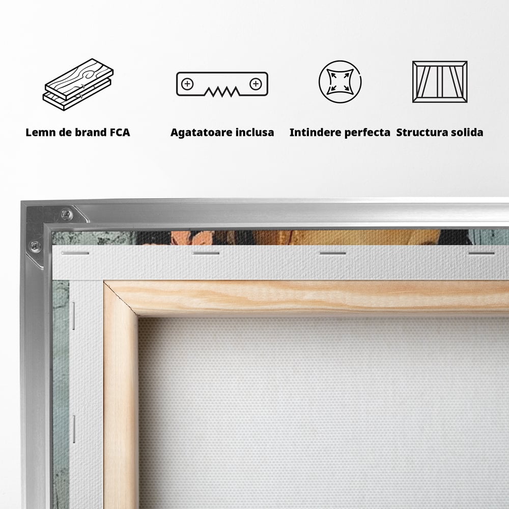 Tablou Canvas Premium, LuxCanva® G1176, Petale in Parul Noptii, Printesa, Amurg, Oriental, Privire, Rafinament, Texturat, Mister, Roz, Gri, Senzualitate, Umbra, Birou, Living, Dormitor