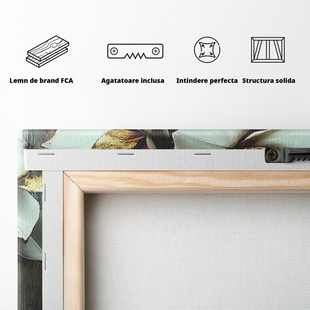 Tablou Canvas Premium, LuxCanva® G1186, Sub Corola Visului, Auriu, Rosu, Feminitate, Gratie, Mister, Floral, Senzualitate, Exotic, Petale, Oniric, Renastere, Vis, Birou, Living, Dormitor