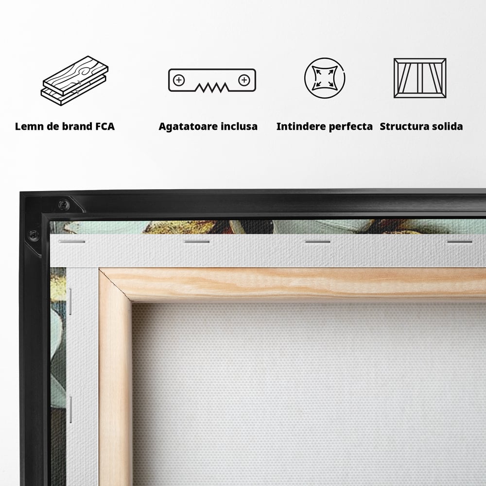 Tablou Canvas Premium, LuxCanva® G1186, Sub Corola Visului, Auriu, Rosu, Feminitate, Gratie, Mister, Floral, Senzualitate, Exotic, Petale, Oniric, Renastere, Vis, Birou, Living, Dormitor