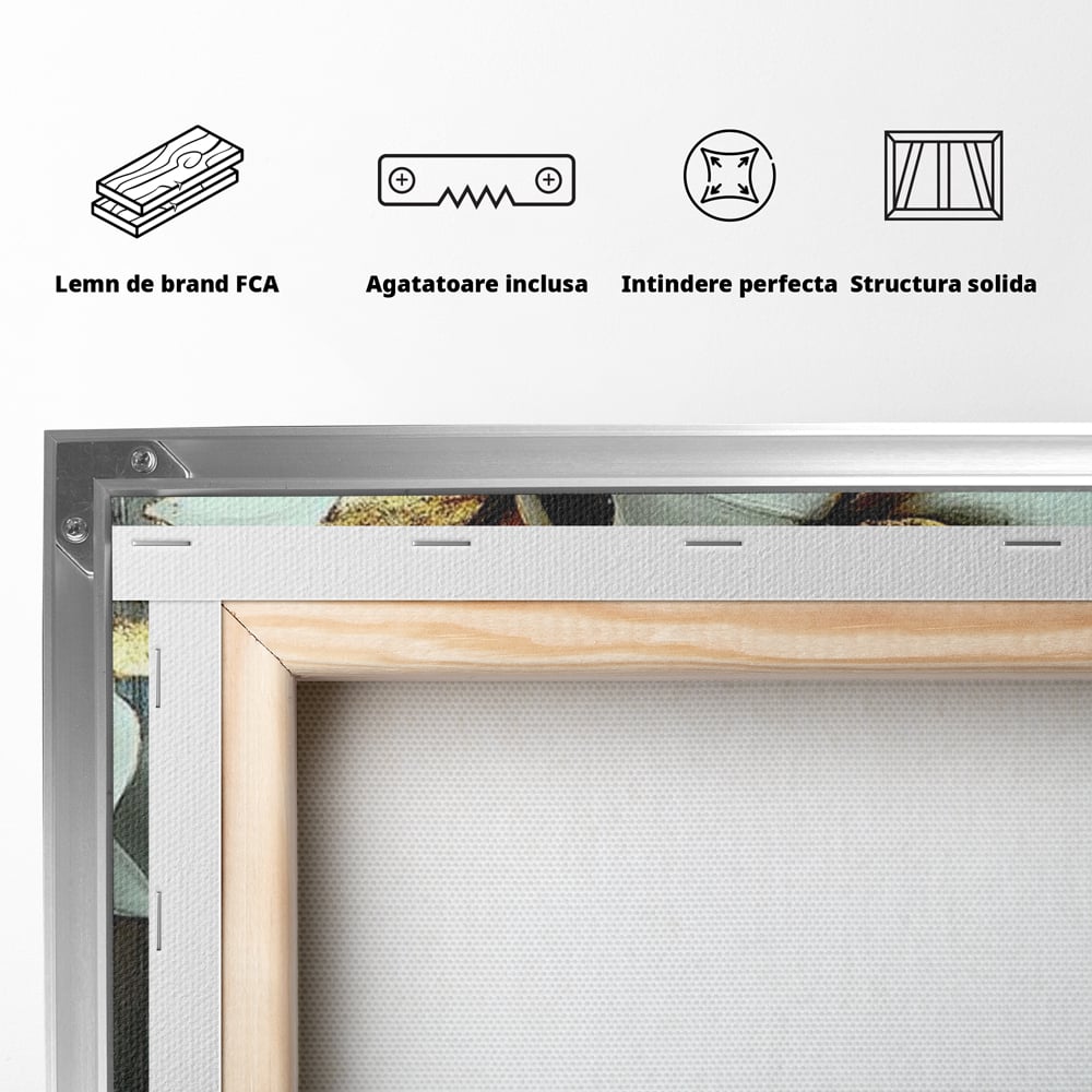 Tablou Canvas Premium, LuxCanva® G1186, Sub Corola Visului, Auriu, Rosu, Feminitate, Gratie, Mister, Floral, Senzualitate, Exotic, Petale, Oniric, Renastere, Vis, Birou, Living, Dormitor