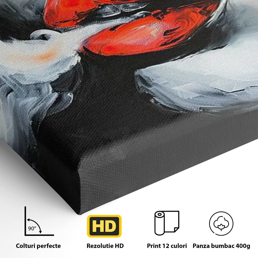 Tablou Canvas Premium, LuxCanva® G1190, Arome Interzise, Buze, Rosu, Fum, Tutun, Tigara, Abur, Pasiune, Bar, Noapte, Catifea, Foc, Seductie, Ceata, Oras, Club, Birou, Living, Dormitor