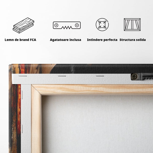 Tablou Canvas Premium, LuxCanva® G1197, Femeia Fatala, Glamour, Intunecat, Mister, Vizual, Seductie, Feminitate, Umbre, Teatral, Forta, Rafinament, Film, Aura, Birou, Living, Dormitor