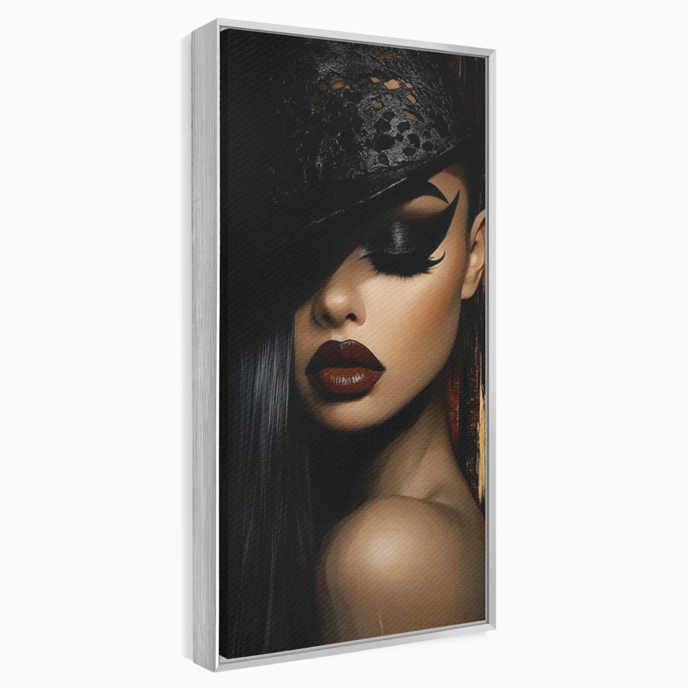 Tablou Canvas Premium, LuxCanva® G1197, Femeia Fatala, Glamour, Intunecat, Mister, Vizual, Seductie, Feminitate, Umbre, Teatral, Forta, Rafinament, Film, Aura, Birou, Living, Dormitor