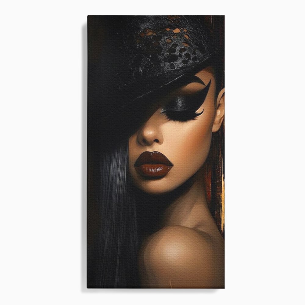 Tablou Canvas Premium, LuxCanva® G1197, Femeia Fatala, Glamour, Intunecat, Mister, Vizual, Seductie, Feminitate, Umbre, Teatral, Forta, Rafinament, Film, Aura, Birou, Living, Dormitor