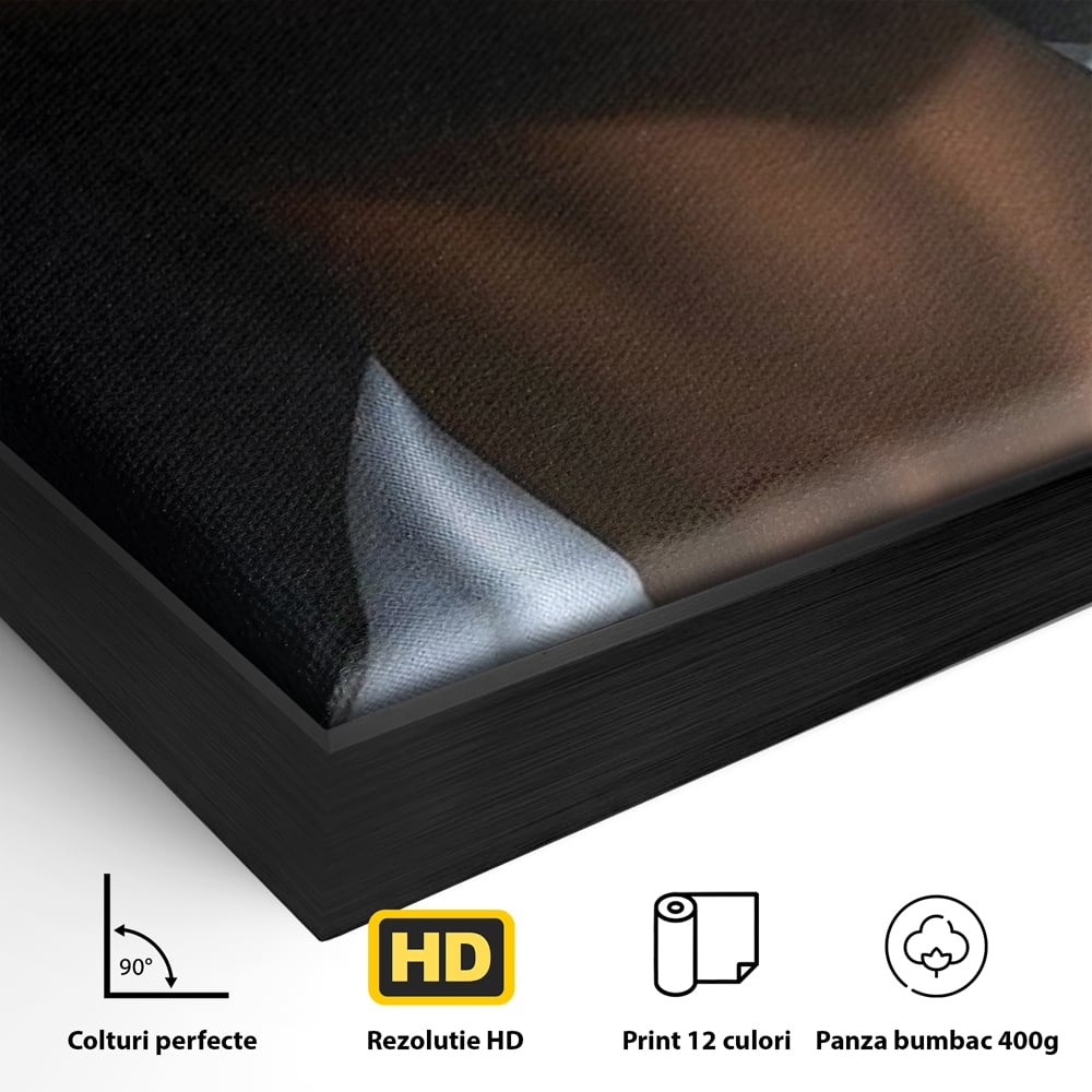 Leinwand Wandkunst Canvas Premium, LuxCanva® G1199, Zwischen zwei Lichtern, Harmonie, Bruch, Linie, Schicksal, Dualität, Chip, Split, Split, Riss, Linien, Metapher, Balance, Weiß, Schwarz, Büro, Wohnen, Schlafzimmer