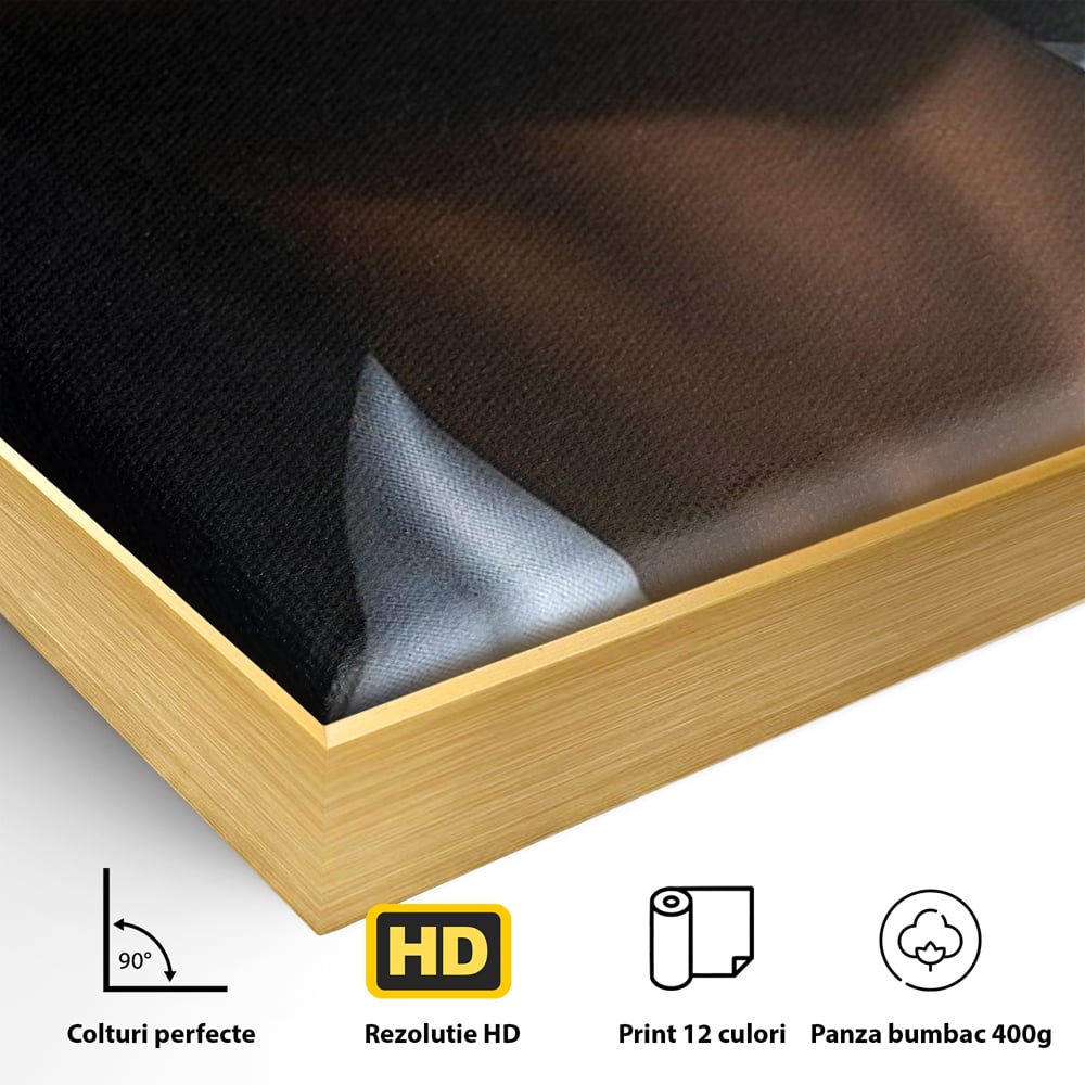 Leinwand Wandkunst Canvas Premium, LuxCanva® G1199, Zwischen zwei Lichtern, Harmonie, Bruch, Linie, Schicksal, Dualität, Chip, Split, Split, Riss, Linien, Metapher, Balance, Weiß, Schwarz, Büro, Wohnen, Schlafzimmer