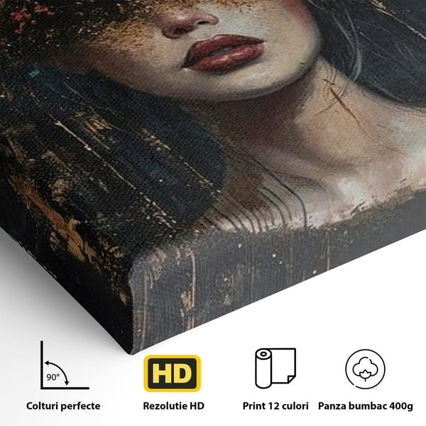 Leinwandbilder Premium, LuxCanva® G1200, Königin der Nacht Blumen, Garten, Indoor, Rosen, Stille, Träumen, Blütenblätter, Natur, Rosen, Mythologisch, Pracht, Büro, Wohnen, Schlafzimmer