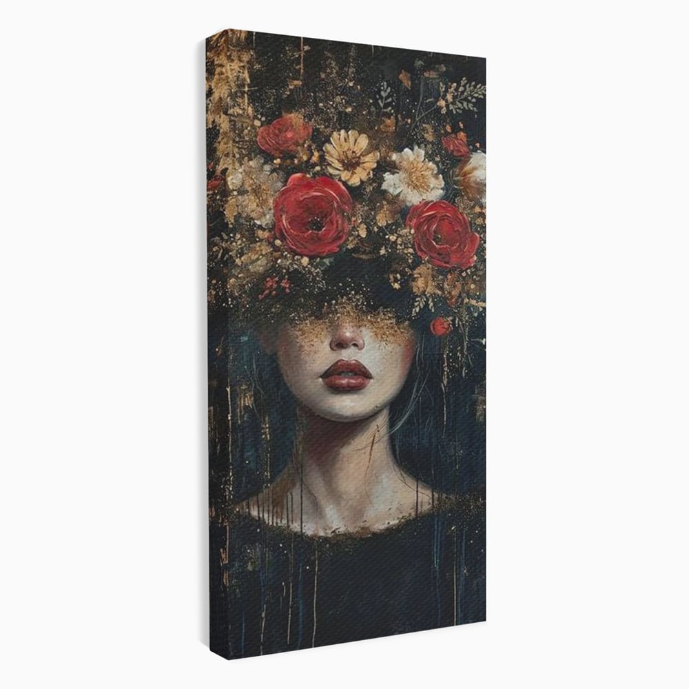 Leinwandbilder Premium, LuxCanva® G1200, Königin der Nacht Blumen, Garten, Indoor, Rosen, Stille, Träumen, Blütenblätter, Natur, Rosen, Mythologisch, Pracht, Büro, Wohnen, Schlafzimmer