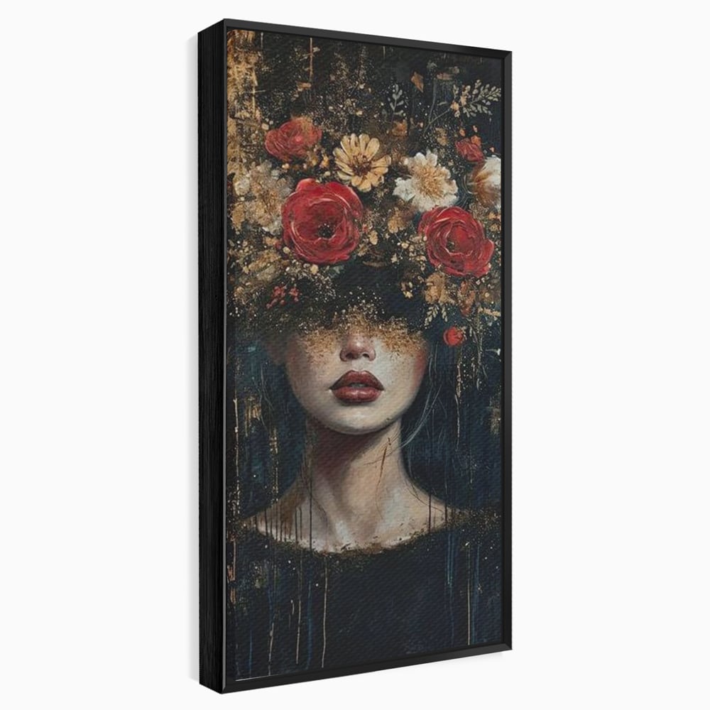Leinwandbilder Premium, LuxCanva® G1200, Königin der Nacht Blumen, Garten, Indoor, Rosen, Stille, Träumen, Blütenblätter, Natur, Rosen, Mythologisch, Pracht, Büro, Wohnen, Schlafzimmer