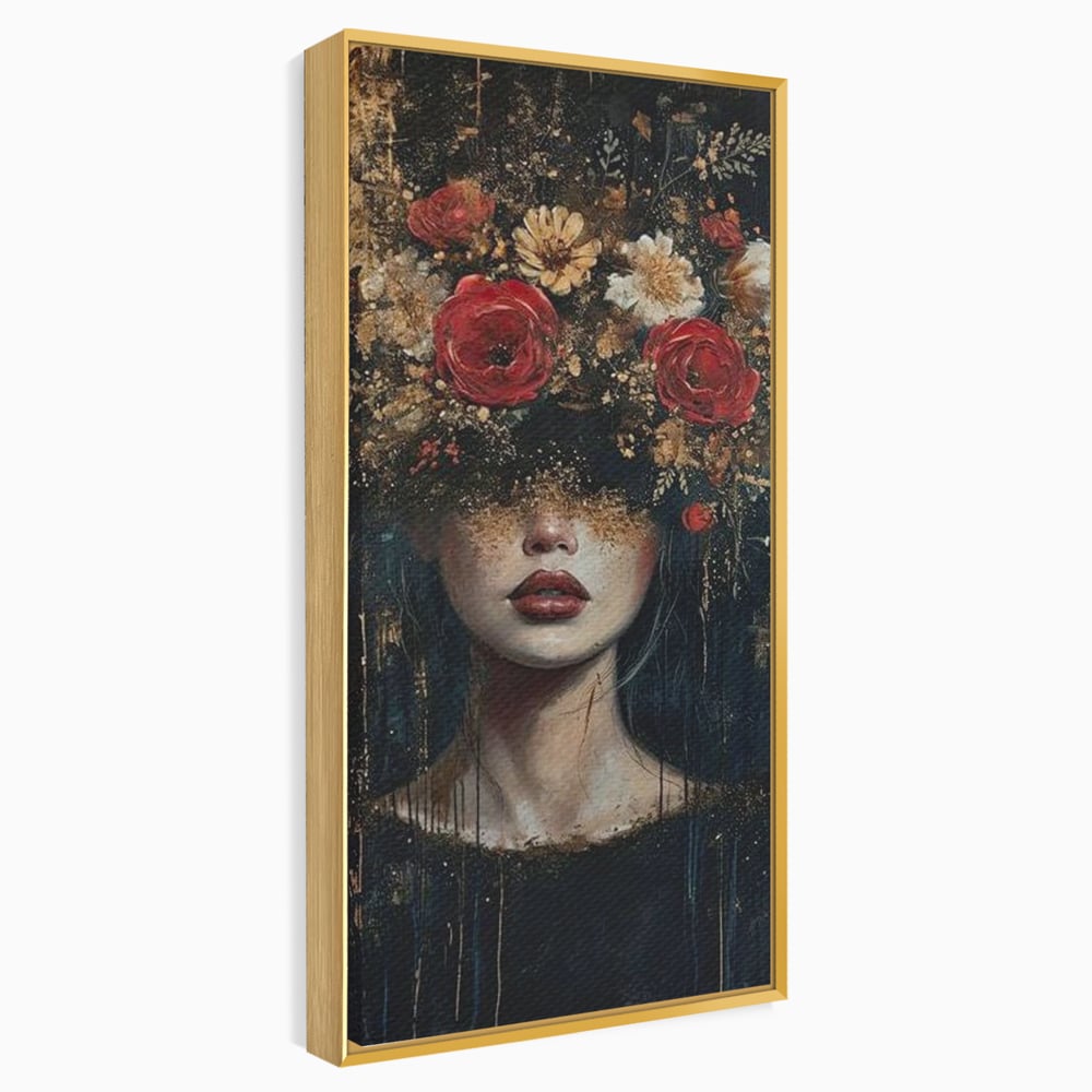 Leinwandbilder Premium, LuxCanva® G1200, Königin der Nacht Blumen, Garten, Indoor, Rosen, Stille, Träumen, Blütenblätter, Natur, Rosen, Mythologisch, Pracht, Büro, Wohnen, Schlafzimmer