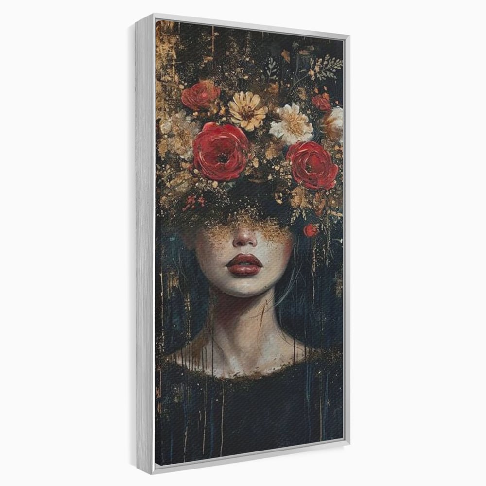 Leinwandbilder Premium, LuxCanva® G1200, Königin der Nacht Blumen, Garten, Indoor, Rosen, Stille, Träumen, Blütenblätter, Natur, Rosen, Mythologisch, Pracht, Büro, Wohnen, Schlafzimmer