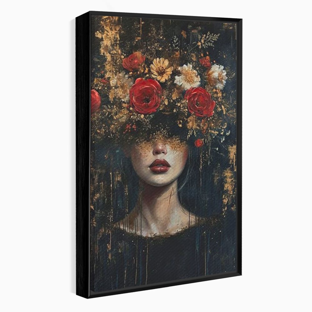 Leinwandbilder Premium, LuxCanva® G1200, Königin der Nacht Blumen, Garten, Indoor, Rosen, Stille, Träumen, Blütenblätter, Natur, Rosen, Mythologisch, Pracht, Büro, Wohnen, Schlafzimmer