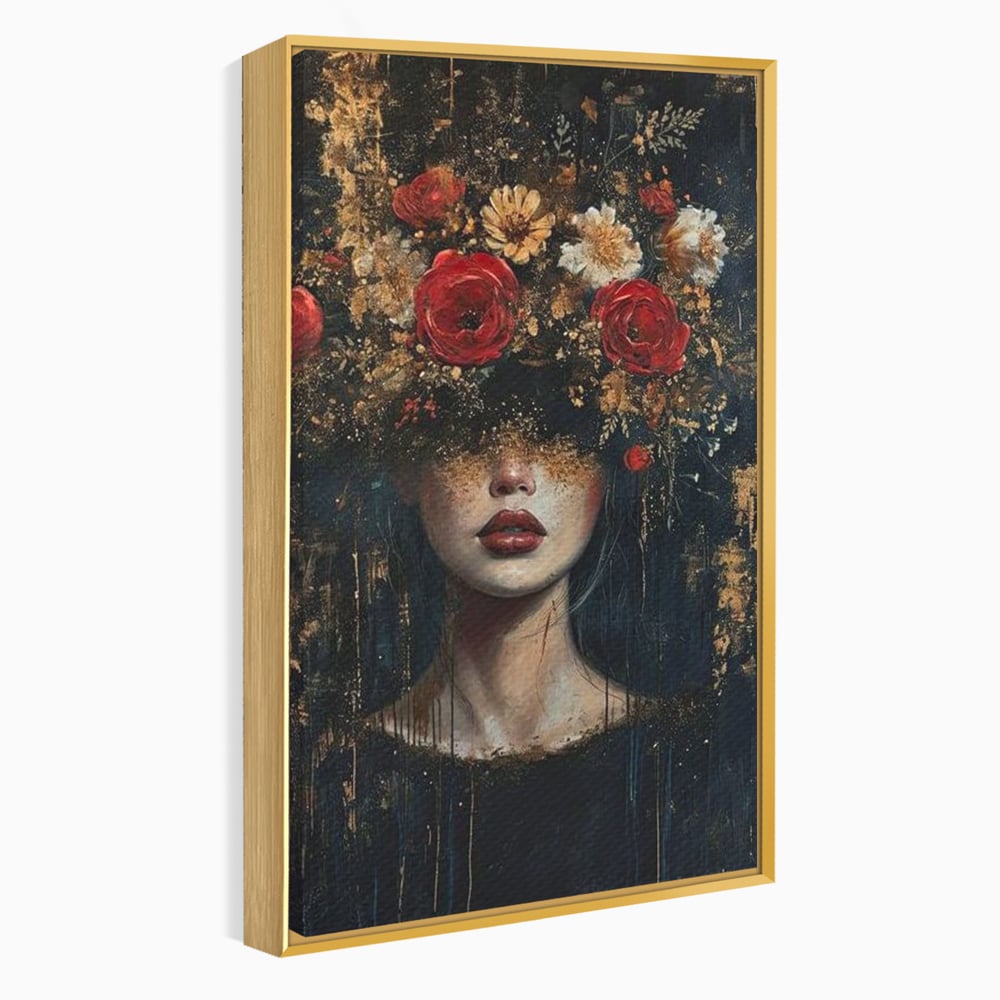 Leinwandbilder Premium, LuxCanva® G1200, Königin der Nacht Blumen, Garten, Indoor, Rosen, Stille, Träumen, Blütenblätter, Natur, Rosen, Mythologisch, Pracht, Büro, Wohnen, Schlafzimmer