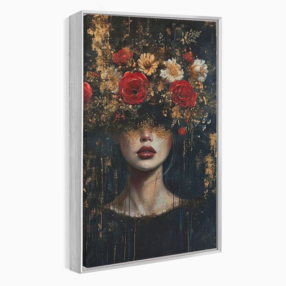 Leinwandbilder Premium, LuxCanva® G1200, Königin der Nacht Blumen, Garten, Indoor, Rosen, Stille, Träumen, Blütenblätter, Natur, Rosen, Mythologisch, Pracht, Büro, Wohnen, Schlafzimmer