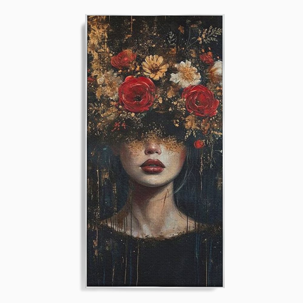 Leinwandbilder Premium, LuxCanva® G1200, Königin der Nacht Blumen, Garten, Indoor, Rosen, Stille, Träumen, Blütenblätter, Natur, Rosen, Mythologisch, Pracht, Büro, Wohnen, Schlafzimmer