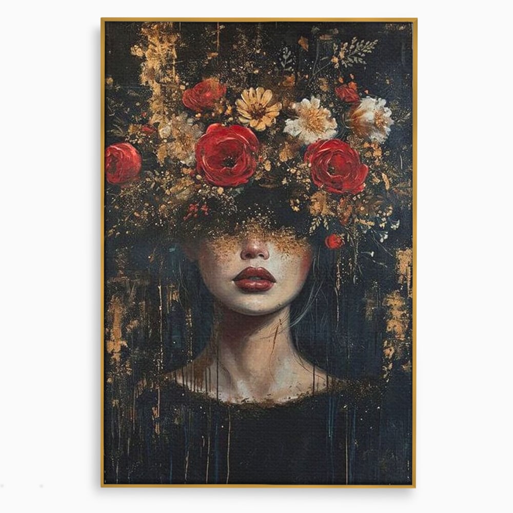 Leinwandbilder Premium, LuxCanva® G1200, Königin der Nacht Blumen, Garten, Indoor, Rosen, Stille, Träumen, Blütenblätter, Natur, Rosen, Mythologisch, Pracht, Büro, Wohnen, Schlafzimmer