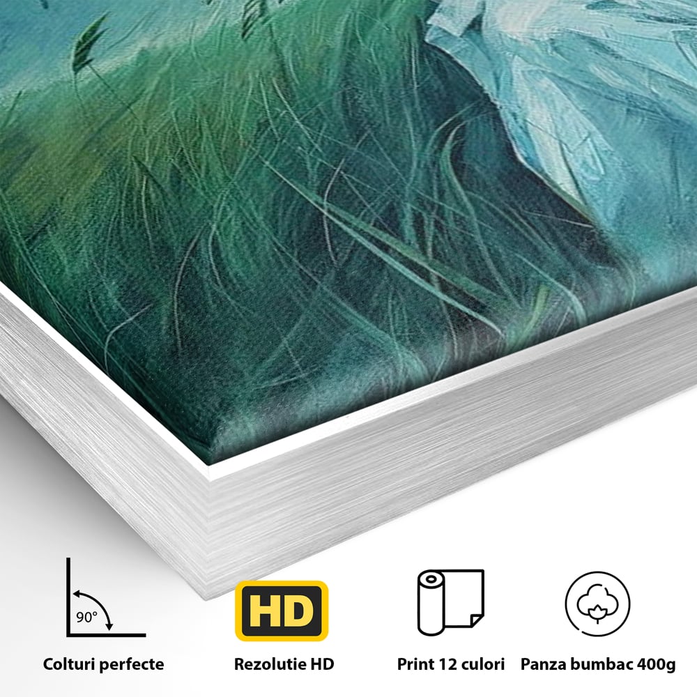 Leinwandbilder Premium, LuxCanva® G1201, Tanz mit dem Himmel, Atmen, Wind, Gesicht, Balance, Universum, Feld, Himmel, Sturm, Unendlichkeit, Erde, Rhythmus, Natur, Feuer, Gras, Leben, Büro, Wohnen, Schlafzimmer