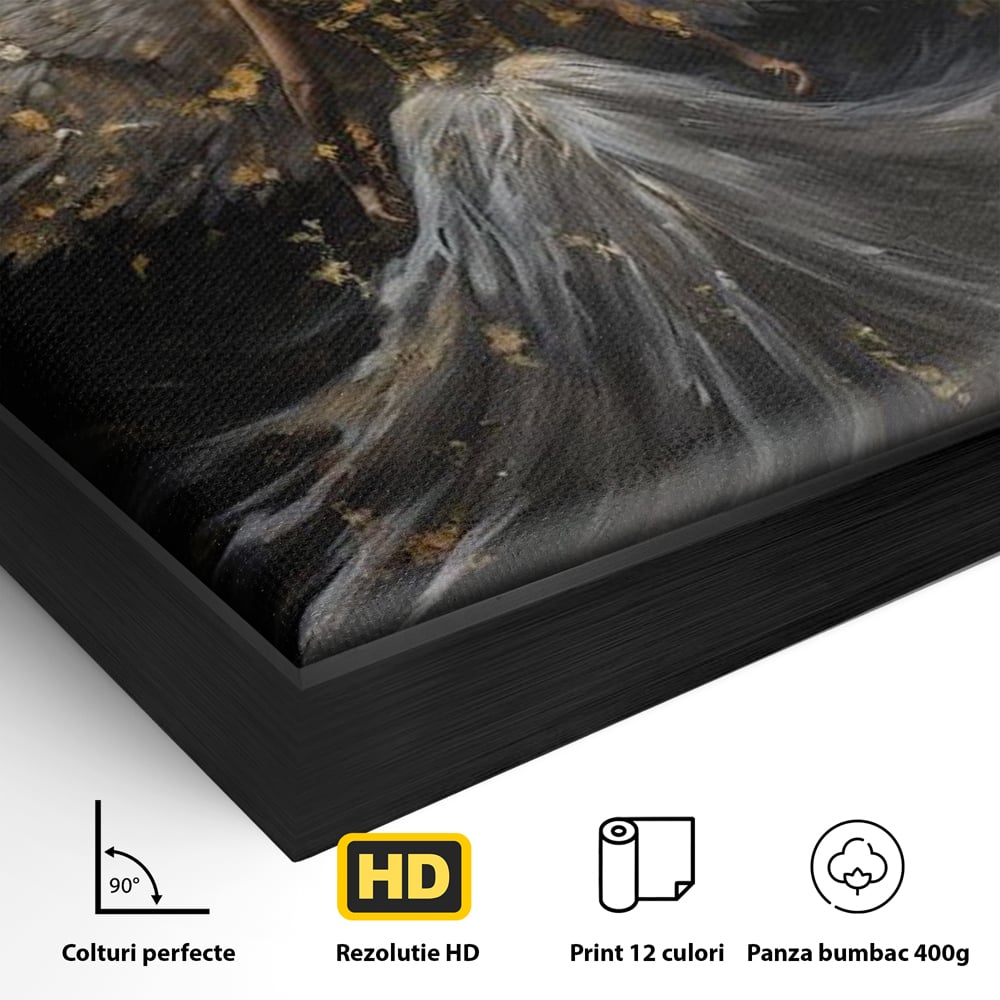 Tablou Canvas Premium, LuxCanva® G1203, Aripile Eternitatii, Divin, Ceresc, Nastere, Lumina, Aripi, Inger, Atingere, Angelic, Transcendenta, Spiritual, Cosmic, Birou, Living, Dormitor
