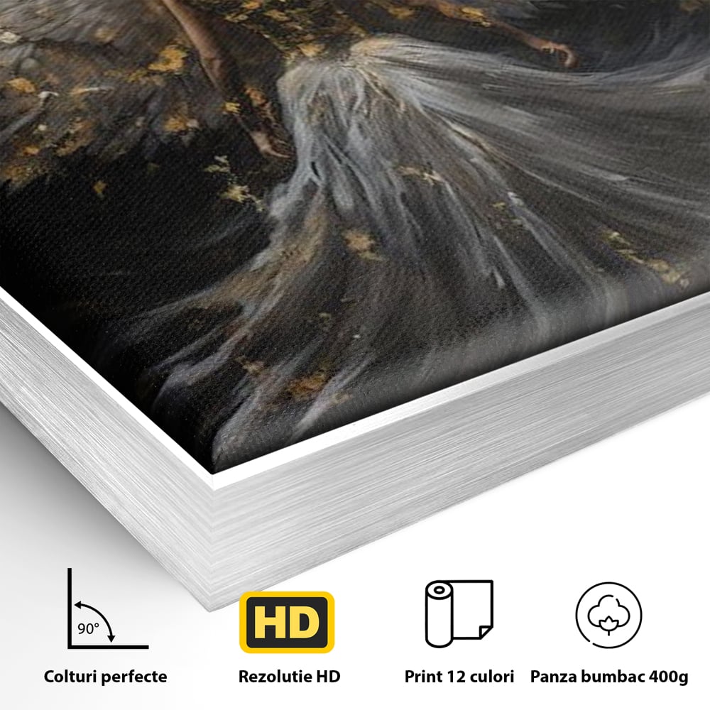 Tablou Canvas Premium, LuxCanva® G1203, Aripile Eternitatii, Divin, Ceresc, Nastere, Lumina, Aripi, Inger, Atingere, Angelic, Transcendenta, Spiritual, Cosmic, Birou, Living, Dormitor
