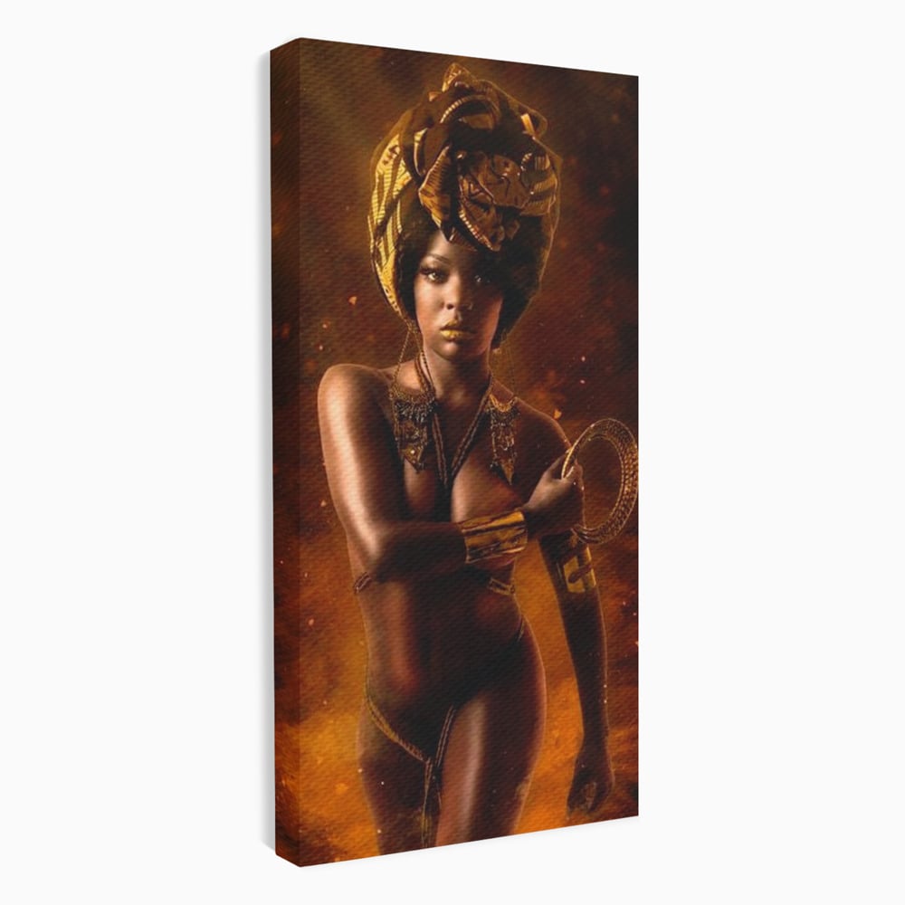 Tablou Canvas Premium, LuxCanva® G1206, Eterna Zeitate, Foc, Ritual, Forta, Turban, Mistic, Sacru, Aur, Incandescent Origine, Cultura, Ceremonie, Regalitate, Cosmic, Birou, Living, Dormitor
