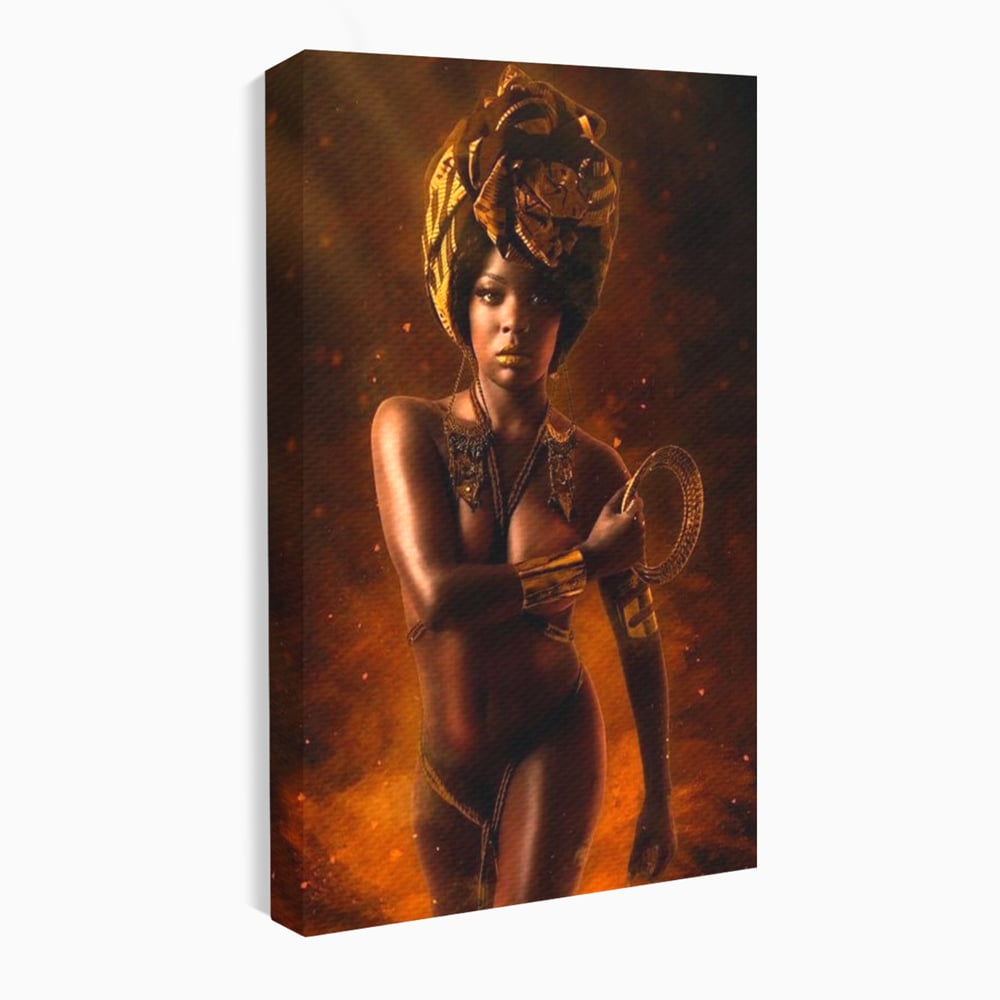Tablou Canvas Premium, LuxCanva® G1206, Eterna Zeitate, Foc, Ritual, Forta, Turban, Mistic, Sacru, Aur, Incandescent Origine, Cultura, Ceremonie, Regalitate, Cosmic, Birou, Living, Dormitor