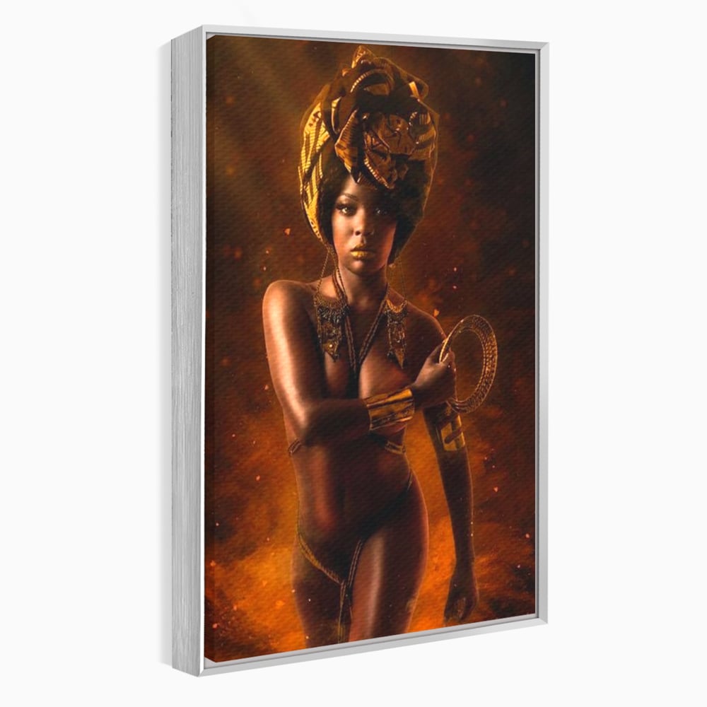 Tablou Canvas Premium, LuxCanva® G1206, Eterna Zeitate, Foc, Ritual, Forta, Turban, Mistic, Sacru, Aur, Incandescent Origine, Cultura, Ceremonie, Regalitate, Cosmic, Birou, Living, Dormitor
