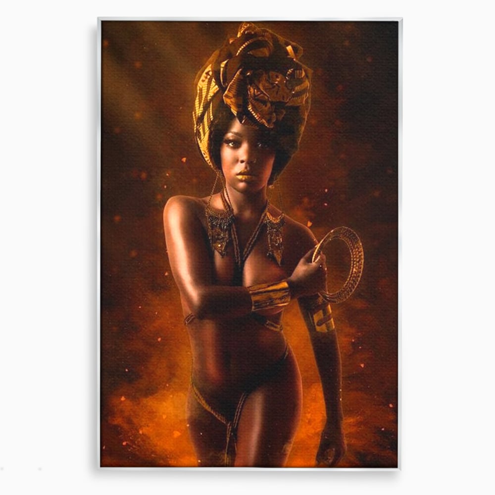 Tablou Canvas Premium, LuxCanva® G1206, Eterna Zeitate, Foc, Ritual, Forta, Turban, Mistic, Sacru, Aur, Incandescent Origine, Cultura, Ceremonie, Regalitate, Cosmic, Birou, Living, Dormitor