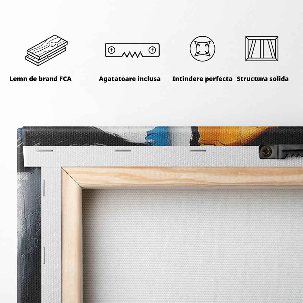 Leinwand Premium Canvas Wandkunst, LuxCanva® G1210, Stille und Schrei, Dualität, Mädchen, Kontrast, Schönheit, Licht, Schatten, Maske, Teilung, Wirkung, Herz, Porträt, Stille, Frieden, Lounge, Büro, Wohnzimmer, Schlafzimmer