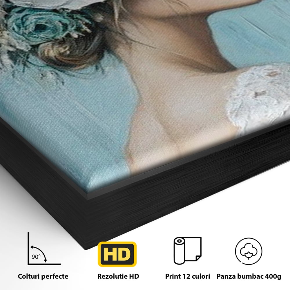 Tablou Canvas Premium, LuxCanva® G1211, Oda Feminitatii, Flori, Gradina, Spirit, Inflorit, Petale, Natura, Armonios, Azurie, Nimfa, Aurora, Floralia, Queen, Iasomie, Miraj, Salon, Birou, Living, Dormitor