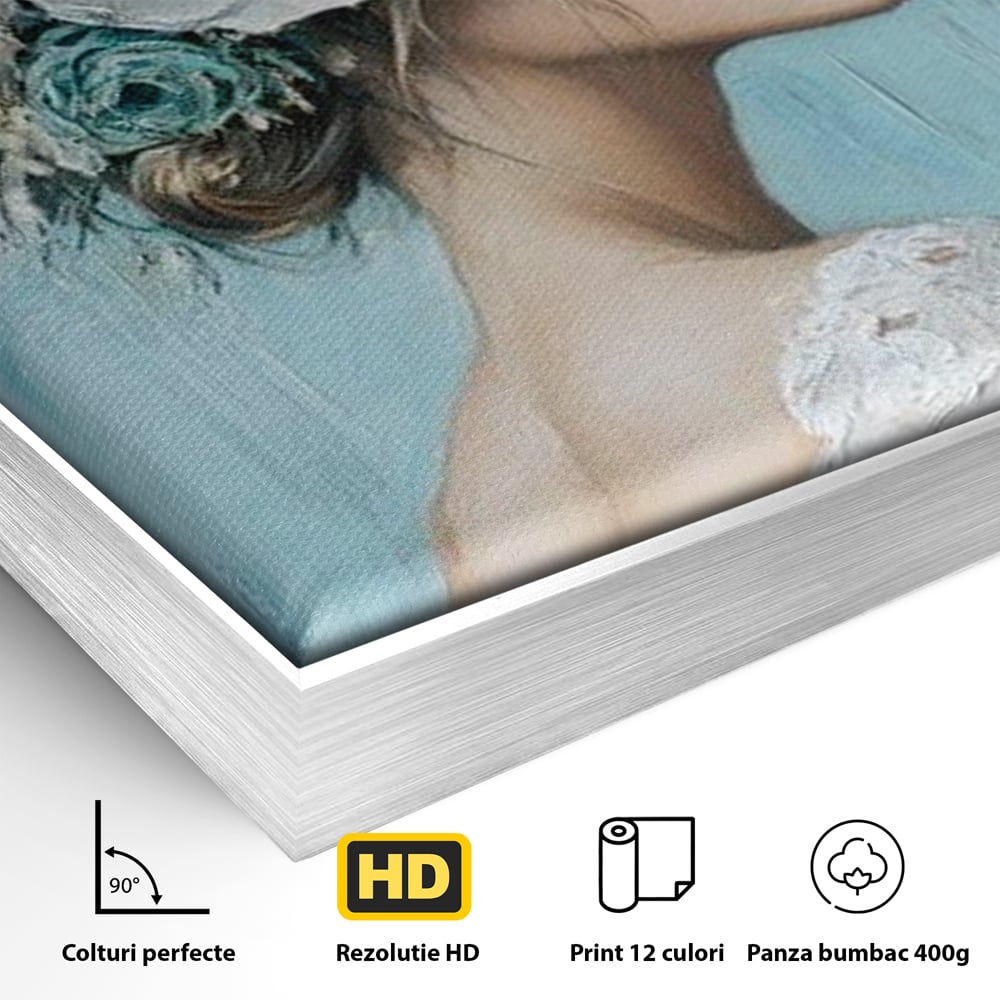 Tablou Canvas Premium, LuxCanva® G1211, Oda Feminitatii, Flori, Gradina, Spirit, Inflorit, Petale, Natura, Armonios, Azurie, Nimfa, Aurora, Floralia, Queen, Iasomie, Miraj, Salon, Birou, Living, Dormitor