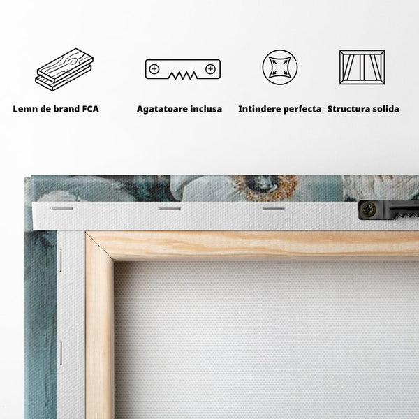 Tablou Canvas Premium, LuxCanva® G1211, Oda Feminitatii, Flori, Gradina, Spirit, Inflorit, Petale, Natura, Armonios, Azurie, Nimfa, Aurora, Floralia, Queen, Iasomie, Miraj, Salon, Birou, Living, Dormitor