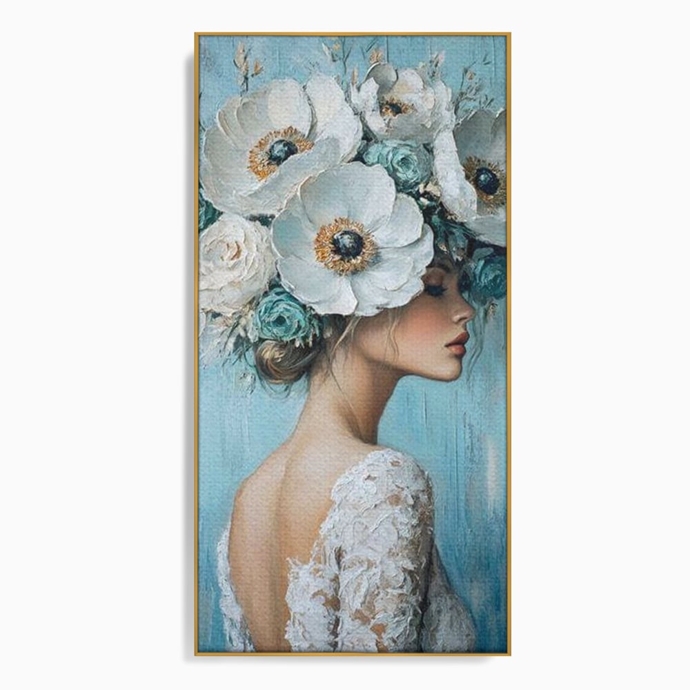Tablou Canvas Premium, LuxCanva® G1211, Oda Feminitatii, Flori, Gradina, Spirit, Inflorit, Petale, Natura, Armonios, Azurie, Nimfa, Aurora, Floralia, Queen, Iasomie, Miraj, Salon, Birou, Living, Dormitor