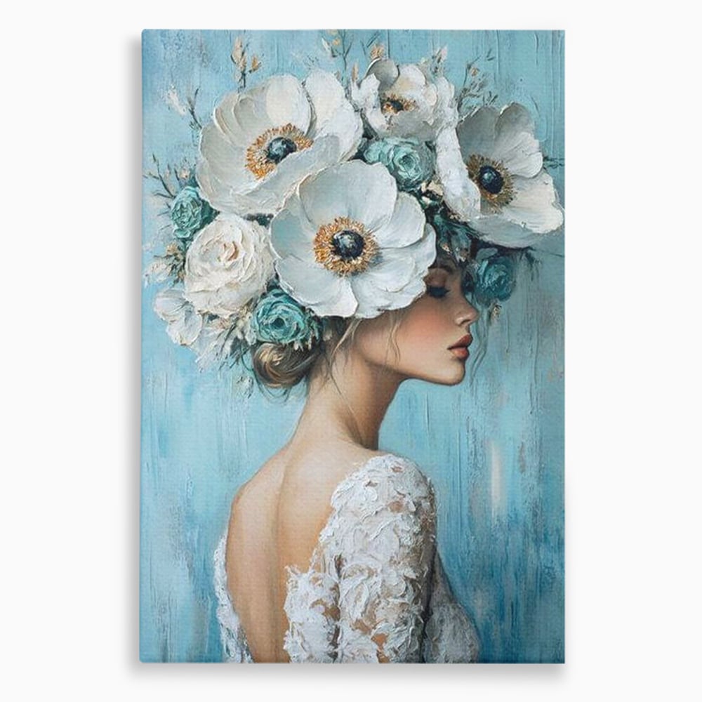Tablou Canvas Premium, LuxCanva® G1211, Oda Feminitatii, Flori, Gradina, Spirit, Inflorit, Petale, Natura, Armonios, Azurie, Nimfa, Aurora, Floralia, Queen, Iasomie, Miraj, Salon, Birou, Living, Dormitor