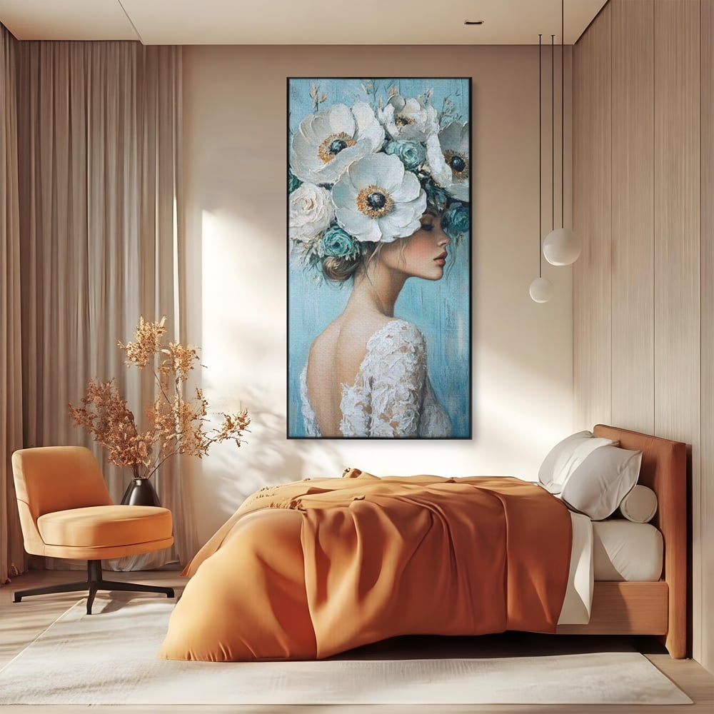 Tablou Canvas Premium, LuxCanva® G1211, Oda Feminitatii, Flori, Gradina, Spirit, Inflorit, Petale, Natura, Armonios, Azurie, Nimfa, Aurora, Floralia, Queen, Iasomie, Miraj, Salon, Birou, Living, Dormitor