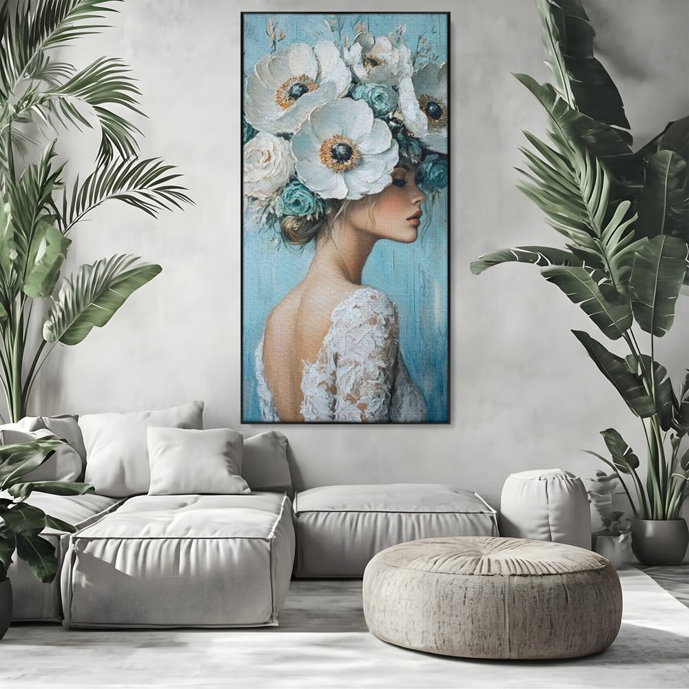 Tablou Canvas Premium, LuxCanva® G1211, Oda Feminitatii, Flori, Gradina, Spirit, Inflorit, Petale, Natura, Armonios, Azurie, Nimfa, Aurora, Floralia, Queen, Iasomie, Miraj, Salon, Birou, Living, Dormitor