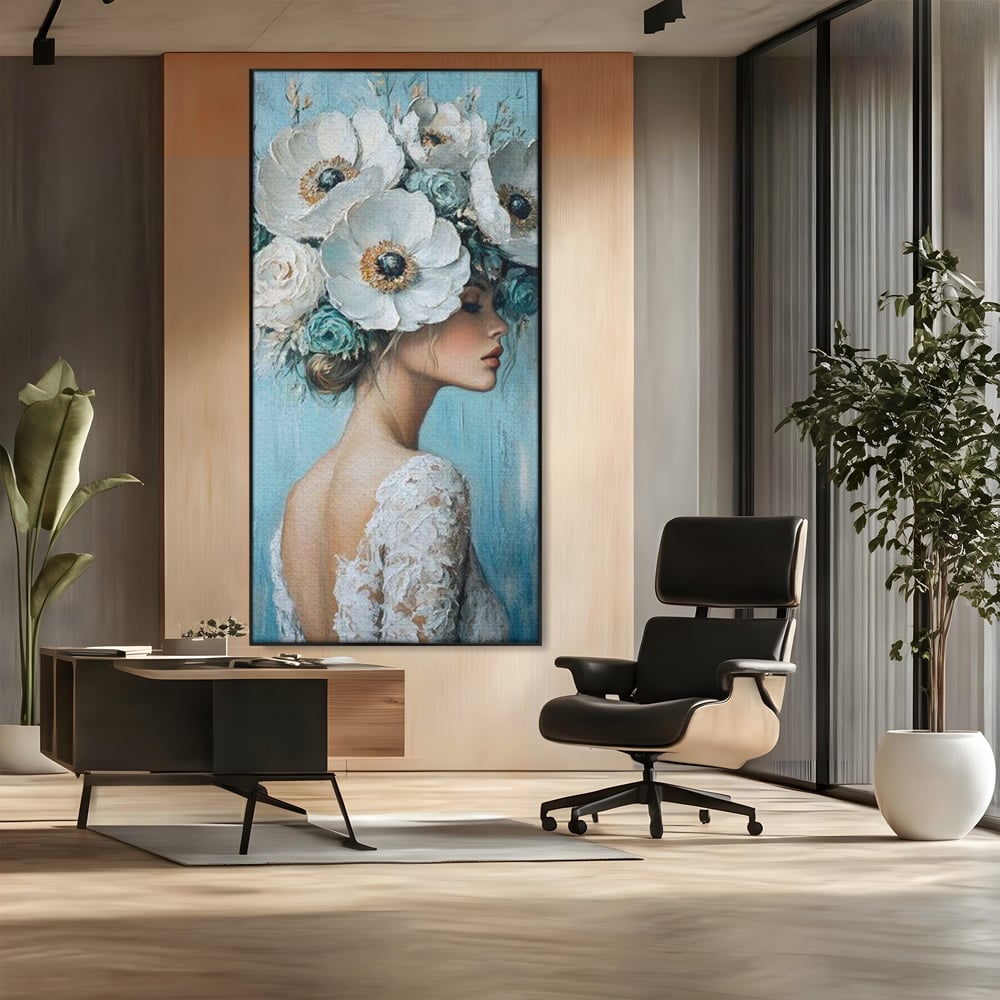 Tablou Canvas Premium, LuxCanva® G1211, Oda Feminitatii, Flori, Gradina, Spirit, Inflorit, Petale, Natura, Armonios, Azurie, Nimfa, Aurora, Floralia, Queen, Iasomie, Miraj, Salon, Birou, Living, Dormitor