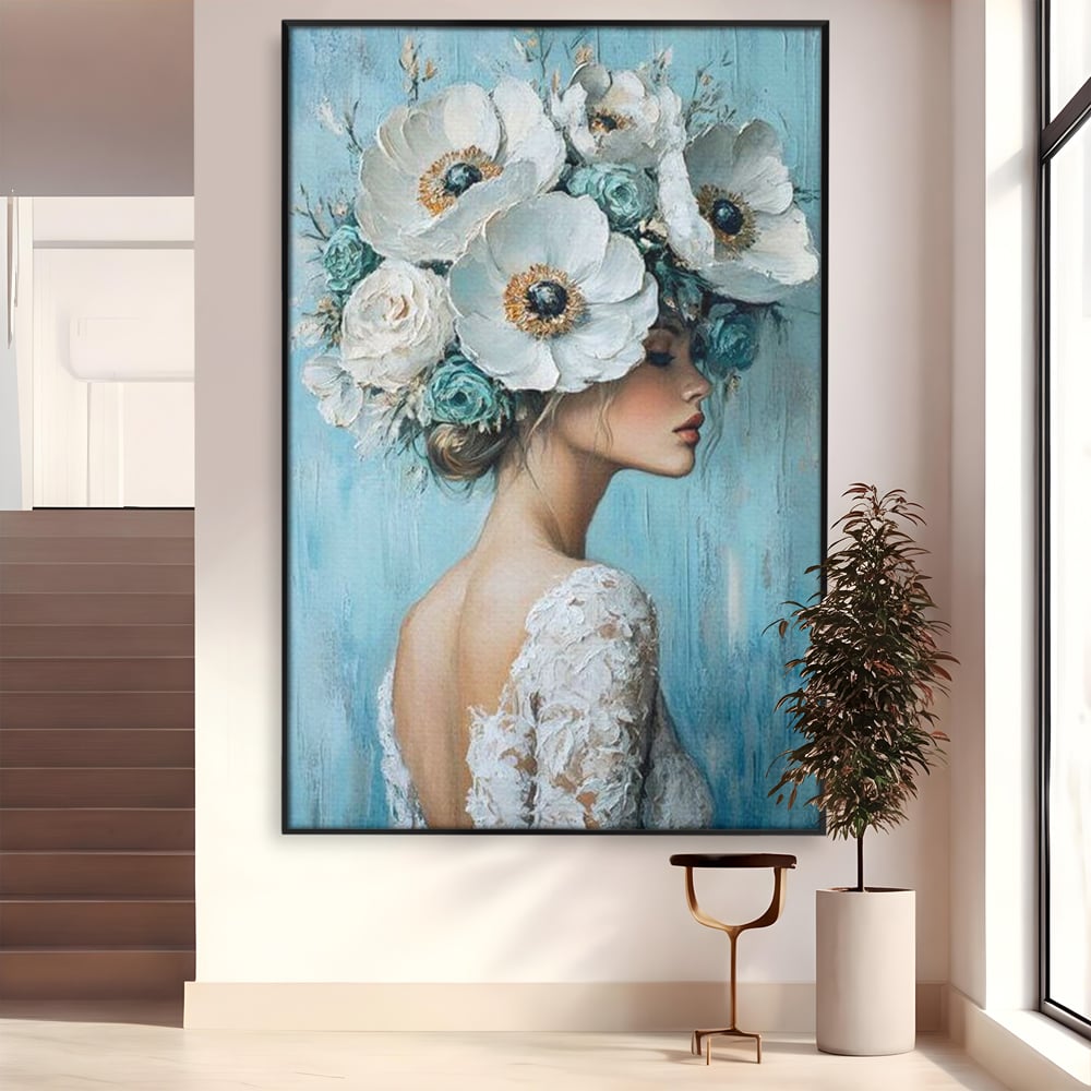 Tablou Canvas Premium, LuxCanva® G1211, Oda Feminitatii, Flori, Gradina, Spirit, Inflorit, Petale, Natura, Armonios, Azurie, Nimfa, Aurora, Floralia, Queen, Iasomie, Miraj, Salon, Birou, Living, Dormitor