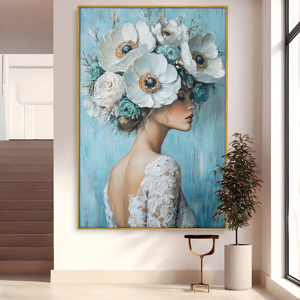 Tablou Canvas Premium, LuxCanva® G1211, Oda Feminitatii, Flori, Gradina, Spirit, Inflorit, Petale, Natura, Armonios, Azurie, Nimfa, Aurora, Floralia, Queen, Iasomie, Miraj, Salon, Birou, Living, Dormitor