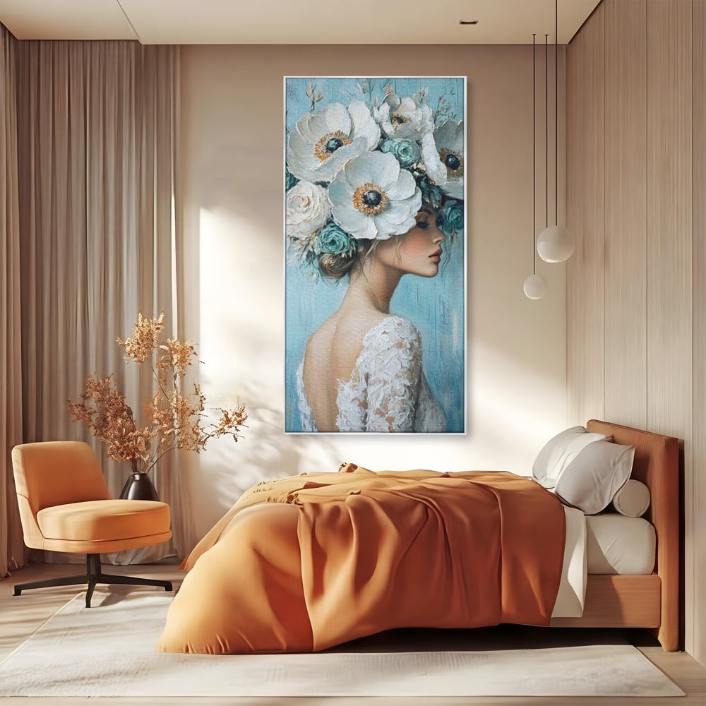 Tablou Canvas Premium, LuxCanva® G1211, Oda Feminitatii, Flori, Gradina, Spirit, Inflorit, Petale, Natura, Armonios, Azurie, Nimfa, Aurora, Floralia, Queen, Iasomie, Miraj, Salon, Birou, Living, Dormitor