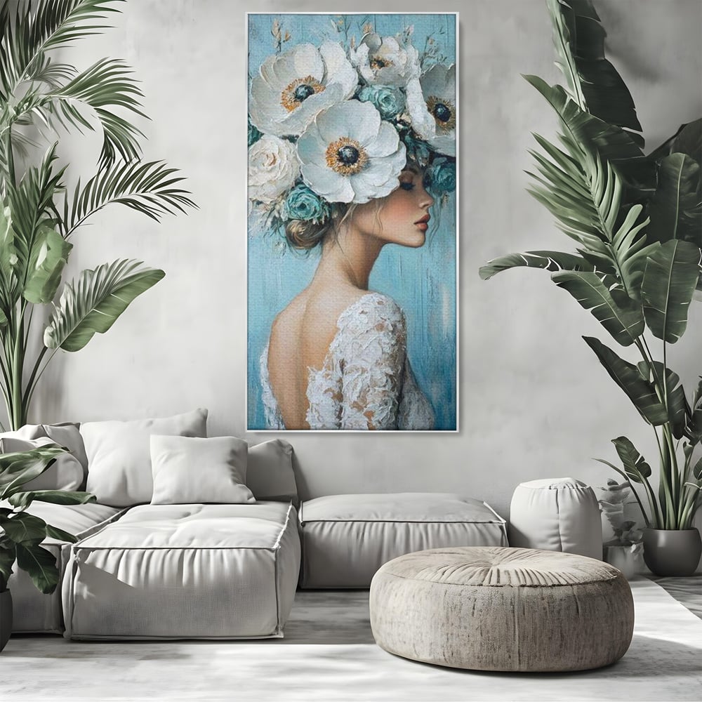 Tablou Canvas Premium, LuxCanva® G1211, Oda Feminitatii, Flori, Gradina, Spirit, Inflorit, Petale, Natura, Armonios, Azurie, Nimfa, Aurora, Floralia, Queen, Iasomie, Miraj, Salon, Birou, Living, Dormitor