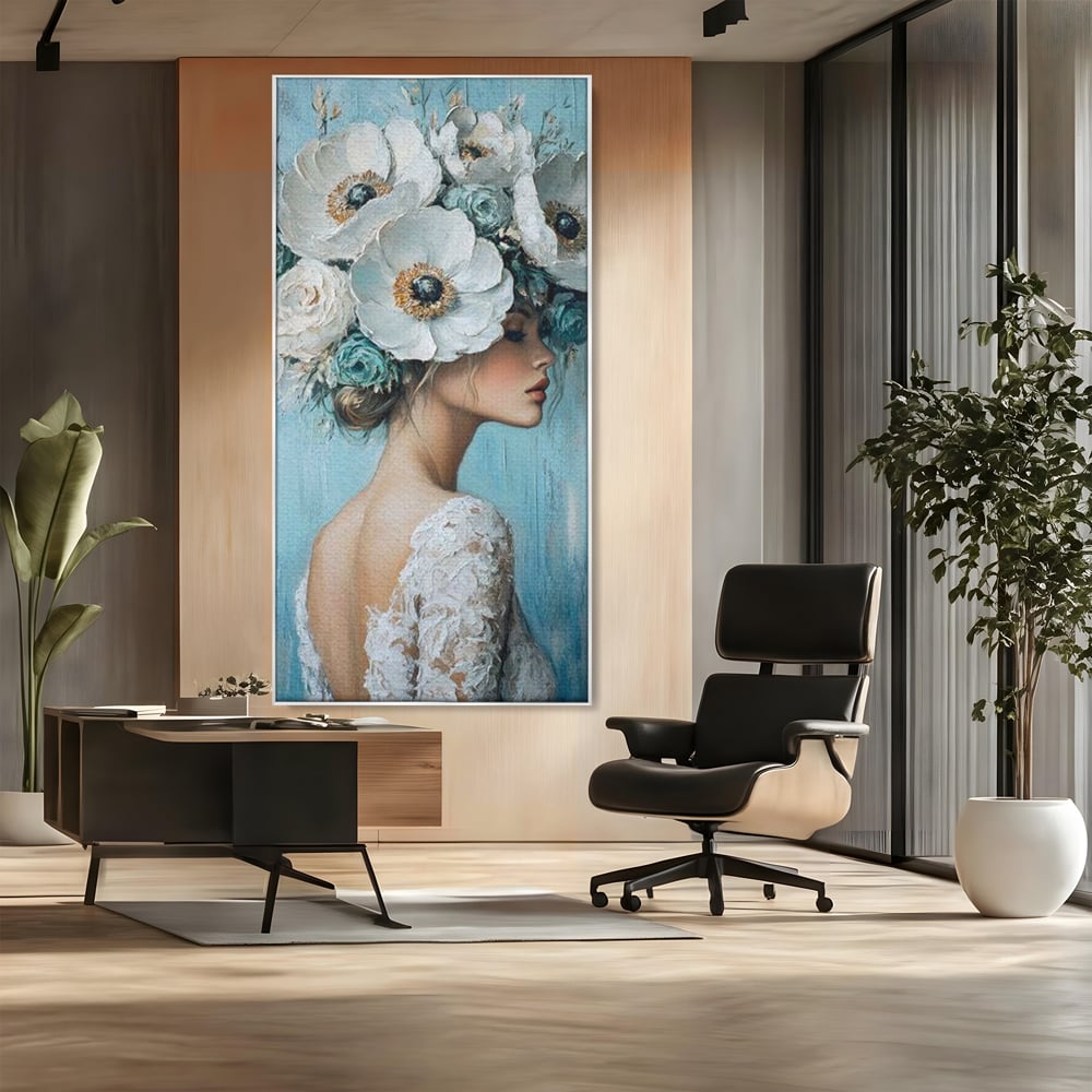 Tablou Canvas Premium, LuxCanva® G1211, Oda Feminitatii, Flori, Gradina, Spirit, Inflorit, Petale, Natura, Armonios, Azurie, Nimfa, Aurora, Floralia, Queen, Iasomie, Miraj, Salon, Birou, Living, Dormitor