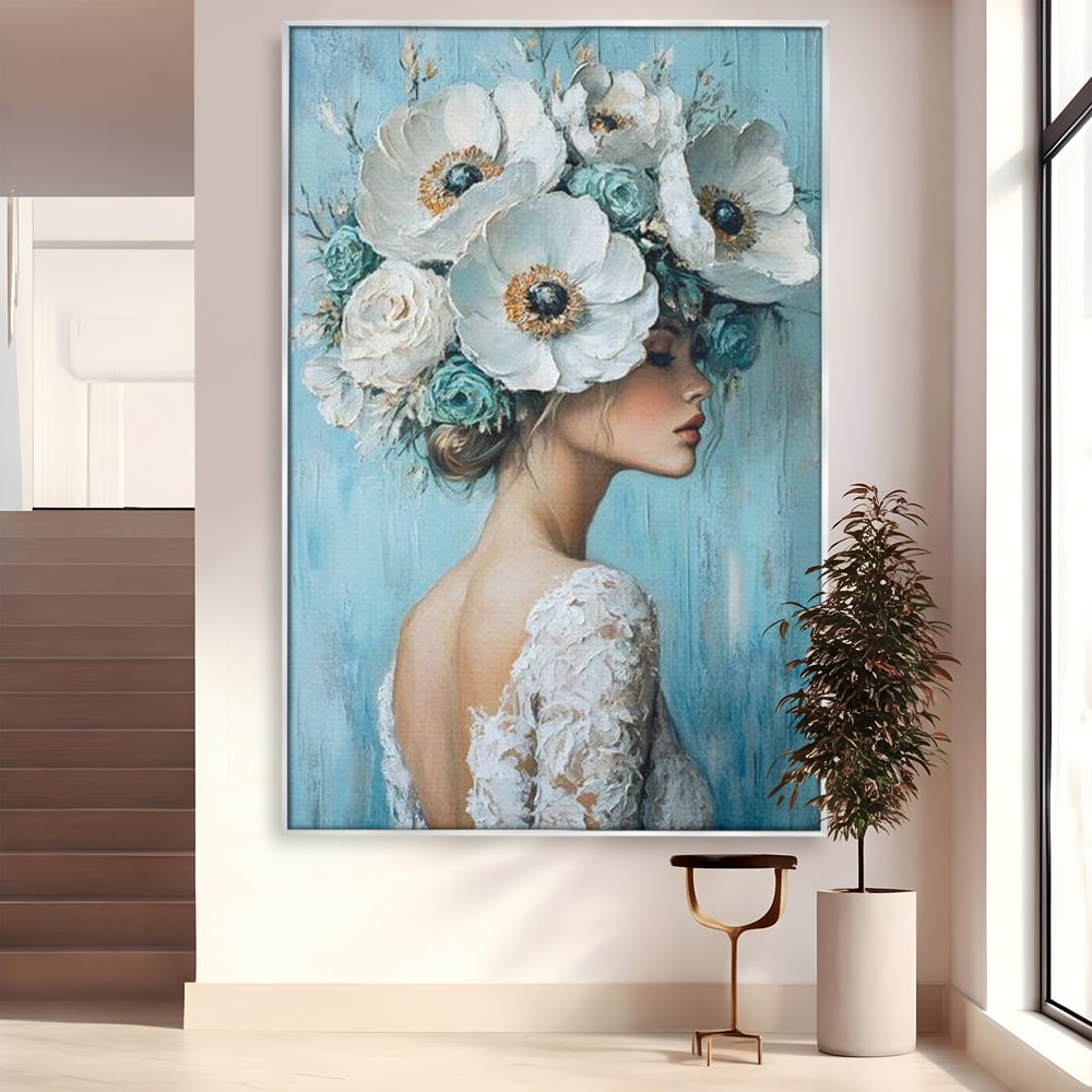 Tablou Canvas Premium, LuxCanva® G1211, Oda Feminitatii, Flori, Gradina, Spirit, Inflorit, Petale, Natura, Armonios, Azurie, Nimfa, Aurora, Floralia, Queen, Iasomie, Miraj, Salon, Birou, Living, Dormitor