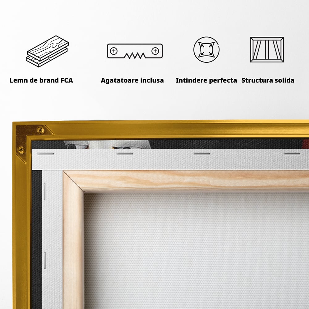 Tablou Canvas Premium, LuxCanva® G1213, Unirea Lumilor, Fete, Suflete, Alb, Negru, Portocaliu, Fusion, Simetrie, Portret, Diversitate, Poem, Umbra, Oglinda, Polaritate, Salon, Birou, Living, Dormitor