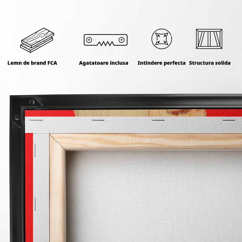 Tablou Canvas Premium, LuxCanva® G1217, Femeia Fatala, Atitudine, Rosu, Tigara, Rebela, Seductie, Fum, Iconic, Foc, Independenta, Chip, Rebeliune, Pasiune, Taina, Blonda, Salon, Birou, Living, Dormitor