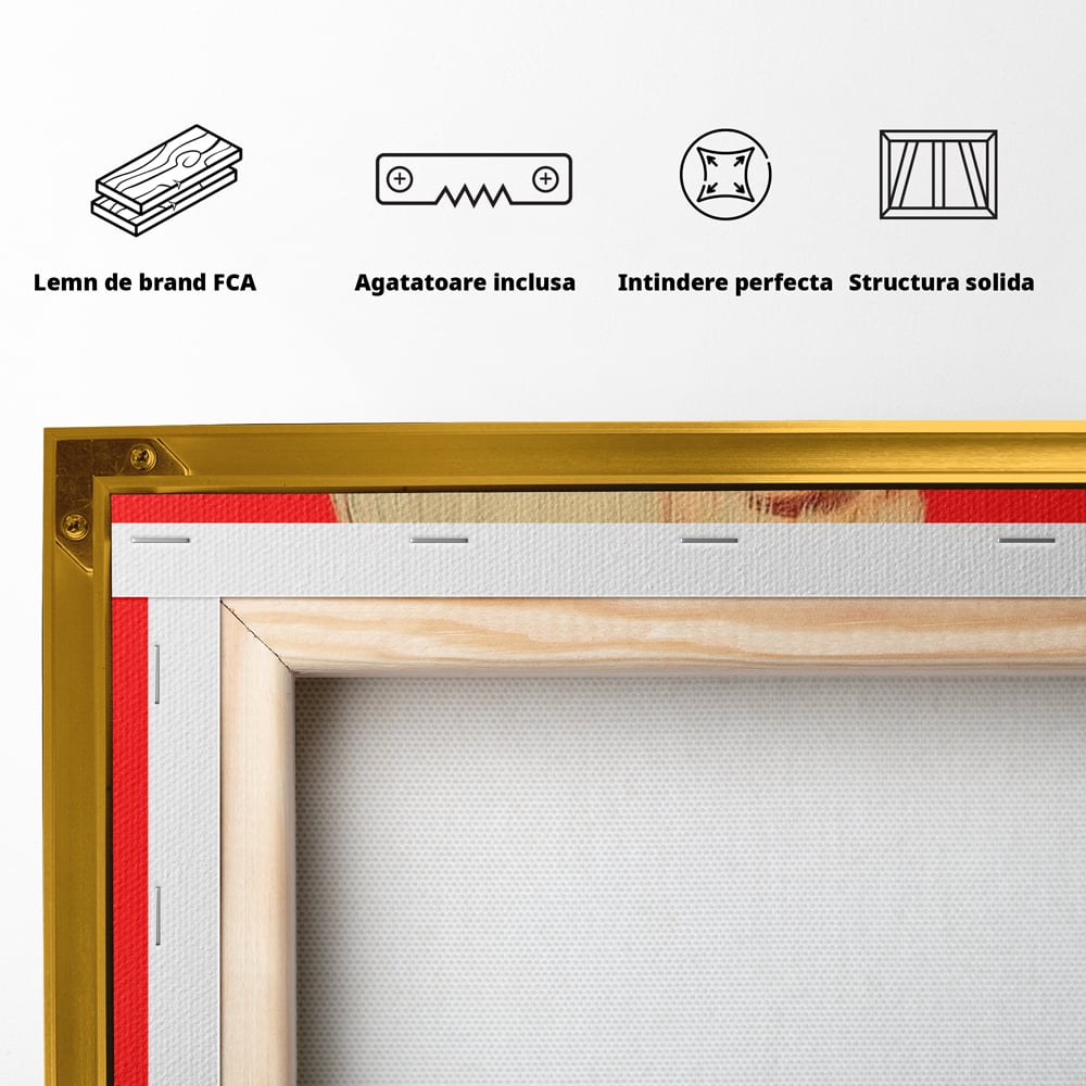 Tablou Canvas Premium, LuxCanva® G1217, Femeia Fatala, Atitudine, Rosu, Tigara, Rebela, Seductie, Fum, Iconic, Foc, Independenta, Chip, Rebeliune, Pasiune, Taina, Blonda, Salon, Birou, Living, Dormitor