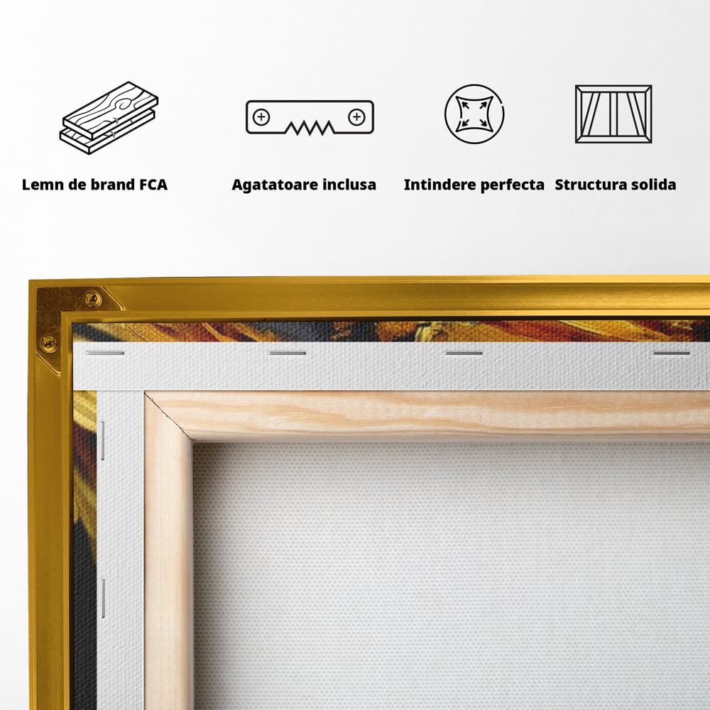 Tablou Canvas Premium, LuxCanva® G1220, Flori din Olimp, Soare, Aura, Lumina, Eclipsa, Zeitate, Mistic, Zeita, Ascuns, Timiditate, Visare, Dorinta, Splendoare, Salon, Birou, Living, Dormitor